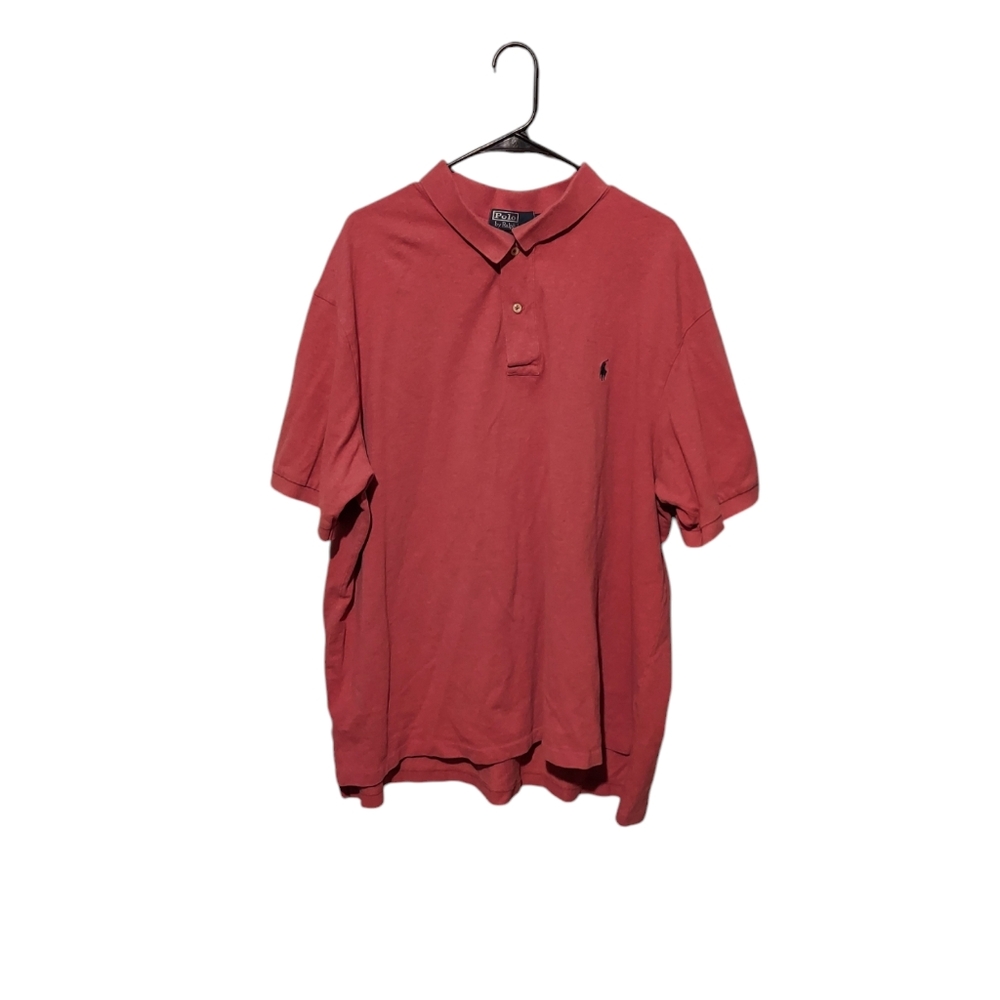 Vintage Y2K Polo Ralph Lauren Shirt Size 3XB Pink Preppy Office Old Money Cotton